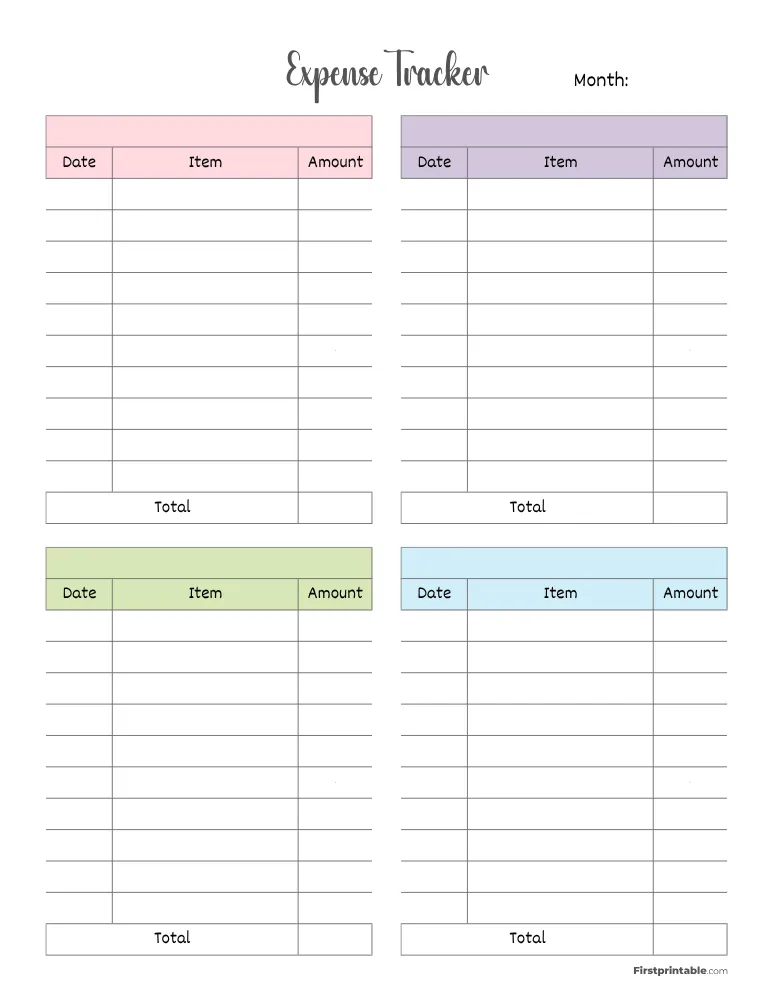 Expense Tracker Template 18
