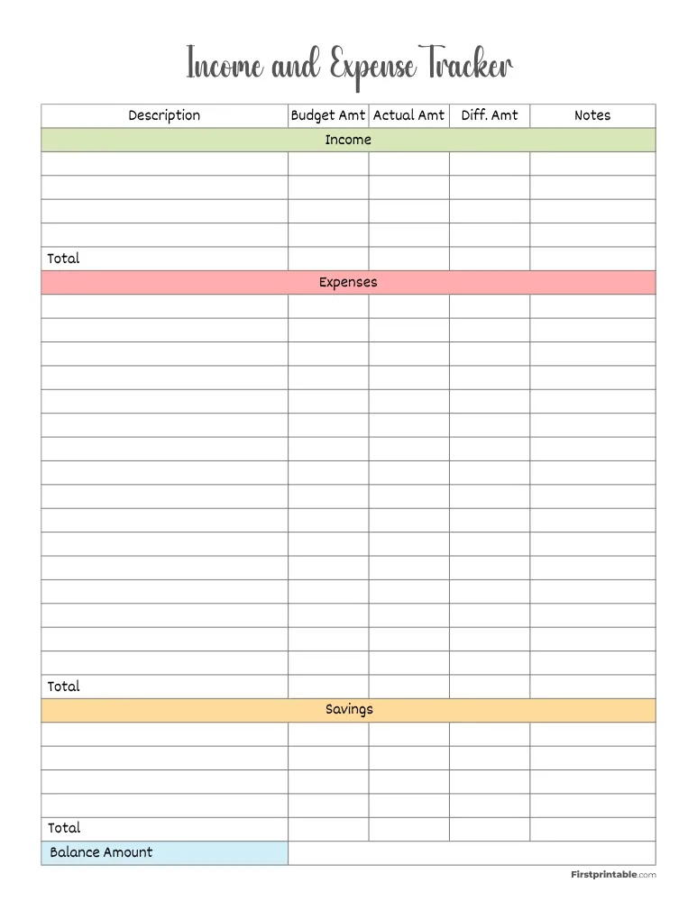 Expense Tracker Template 19