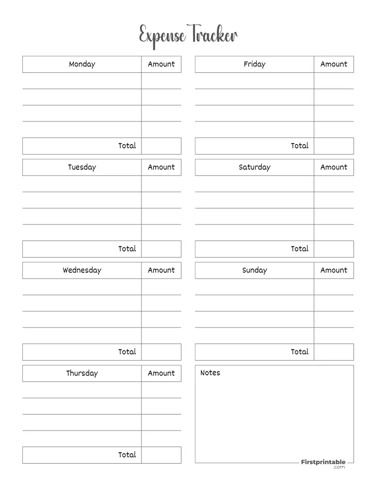 Expense Tracker Template 20