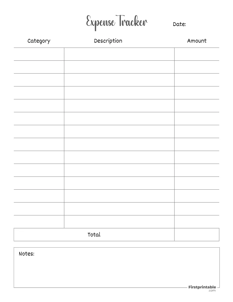 Expense Tracker Template 26
