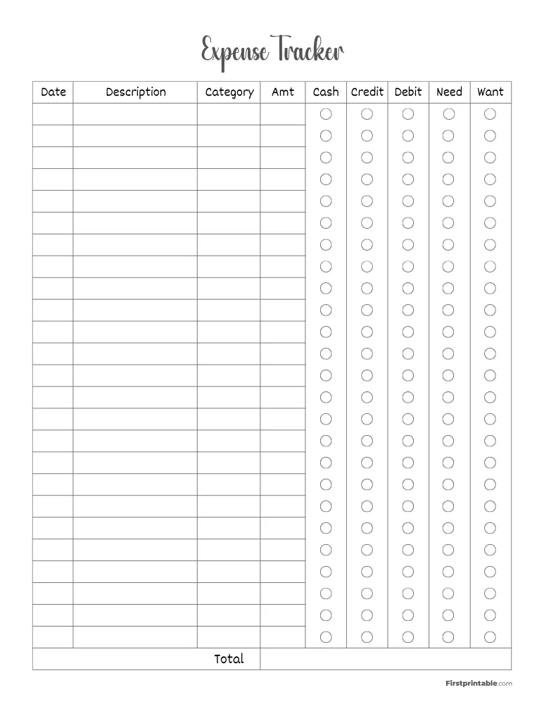 Expense Tracker Template 27