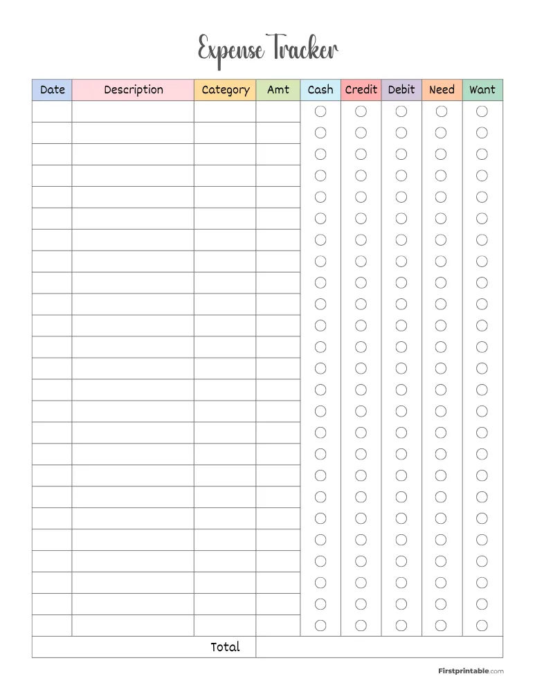 Expense Tracker Template 28