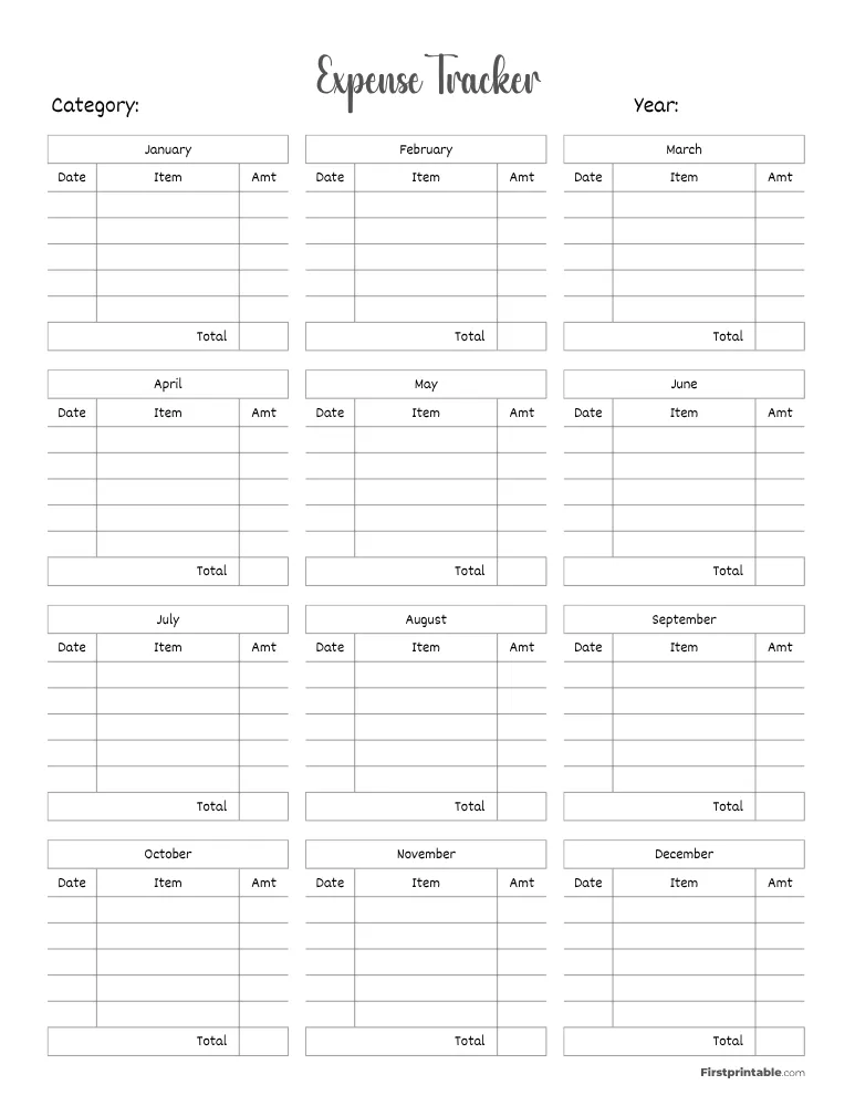 Expense Tracker Template 29