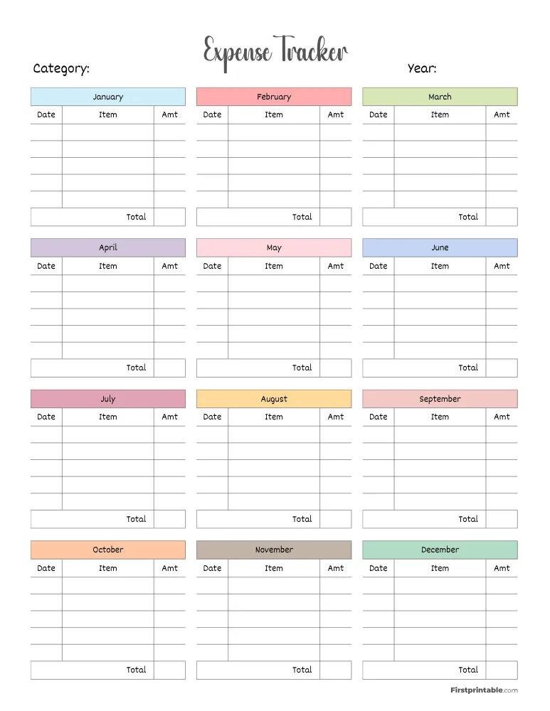 Expense Tracker Template 30