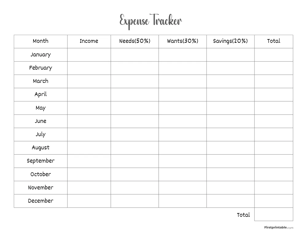 Expense Tracker Template 31