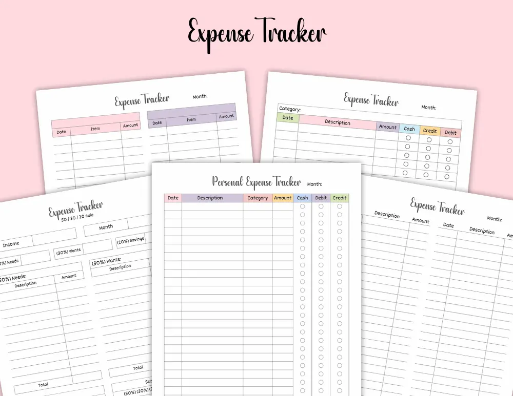 Monthly Expense Tracker Monthly Expense Tracker