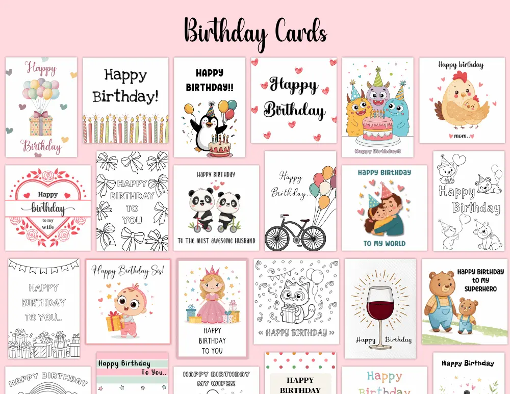 Printable Birthday Cards 01 Printable Birthday Cards 01