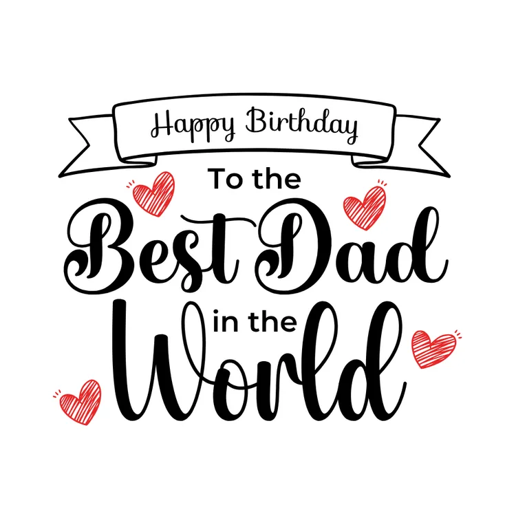 "Best Dad in the World" Birthday Card for Dad
