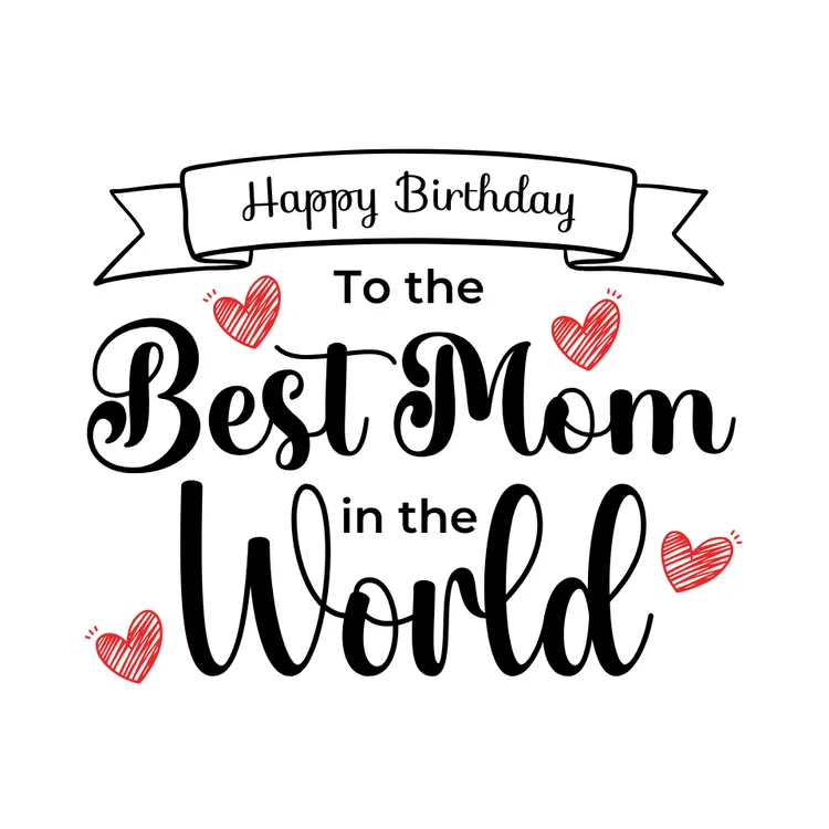 "Best Mom in the World" Birthday Card for Mom