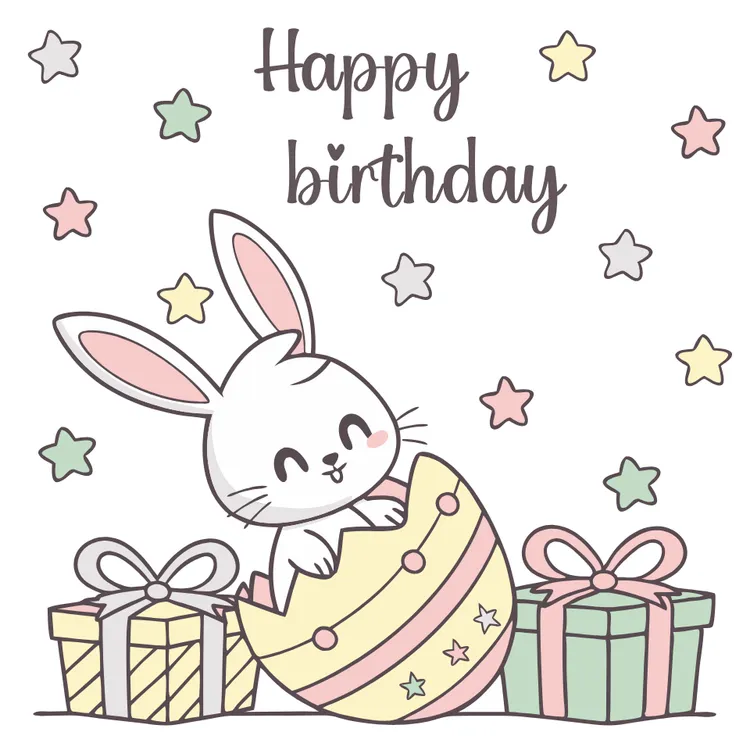 Birthday Wishes from the Easter Bunny