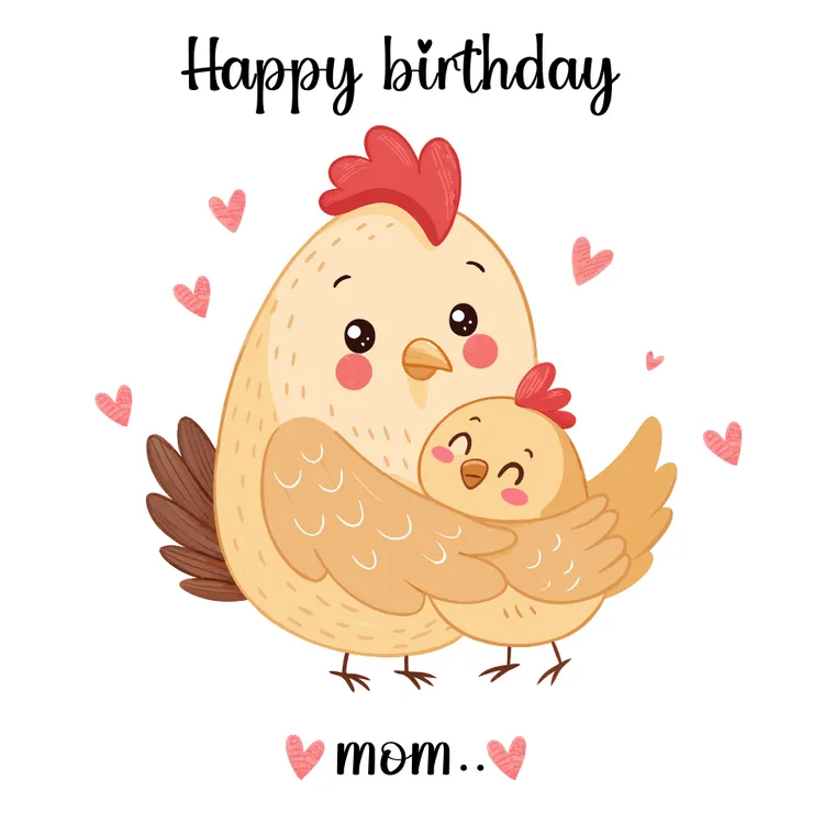 "Happy Birthday Mom" Printable Card for Kids