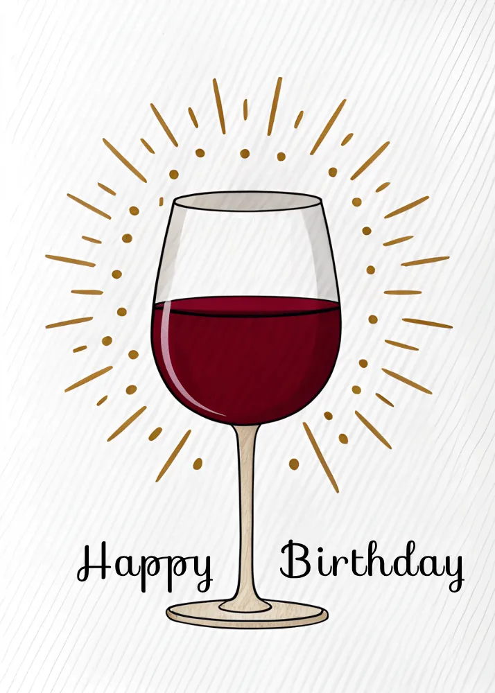 Cheers to You - Happy Birthday Card
