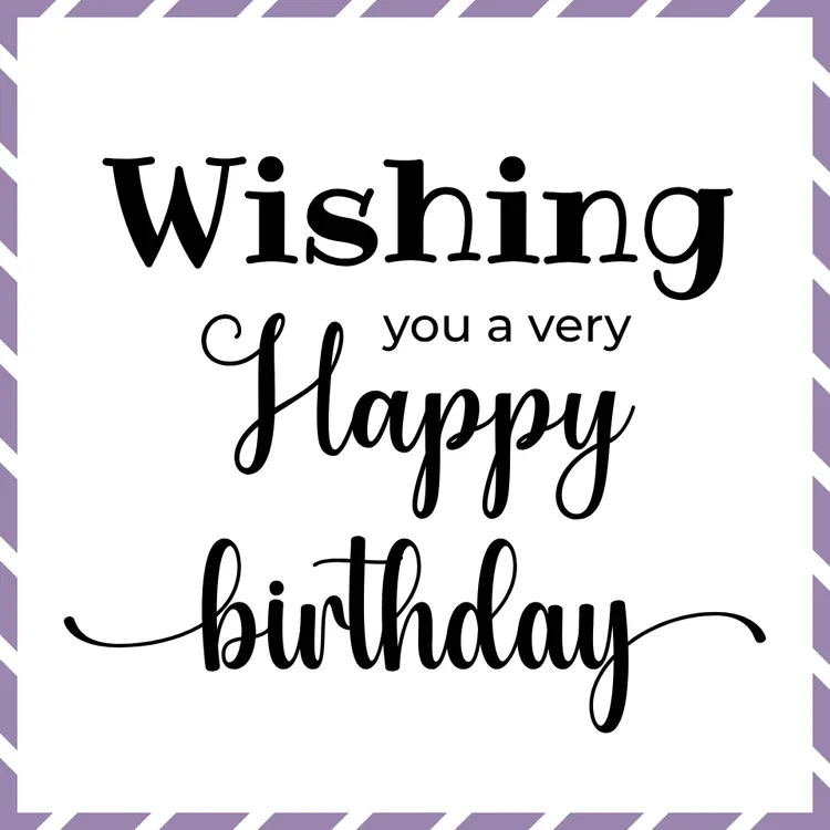 "Wishing you a very Happy Birthday" Printable Card