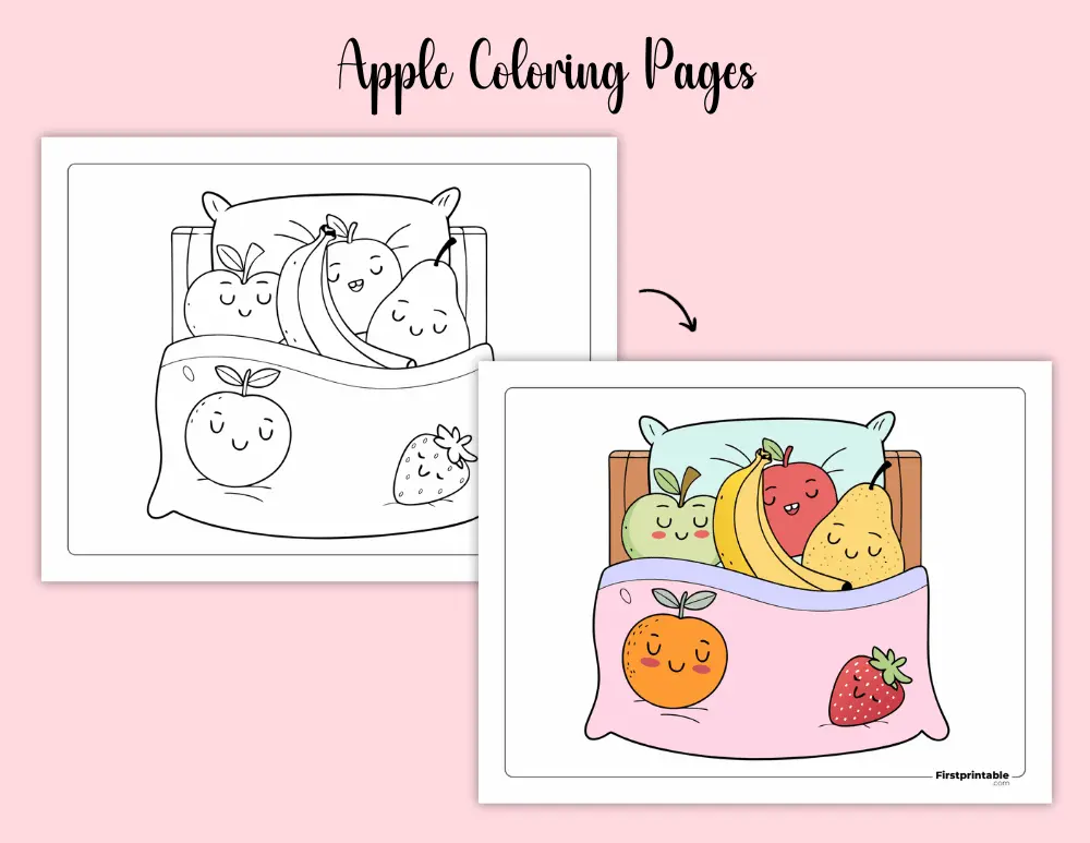 Apple Coloring Pages Apple Coloring Pages