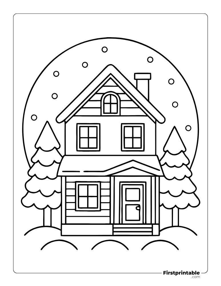 Cozy Home to Color for Kids