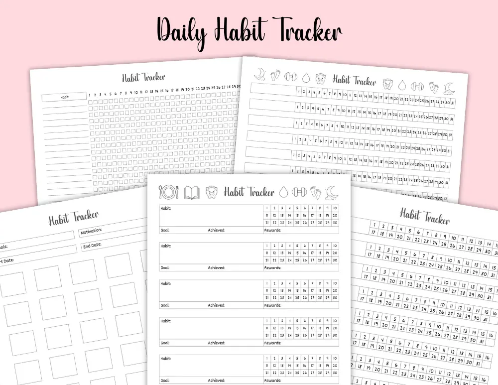 Daily Habit Tracker Daily Habit Tracker