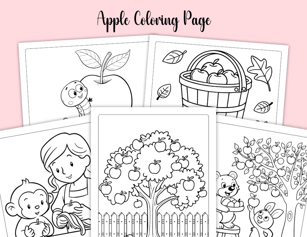 Free Apple Coloring Page Free Apple Coloring Page