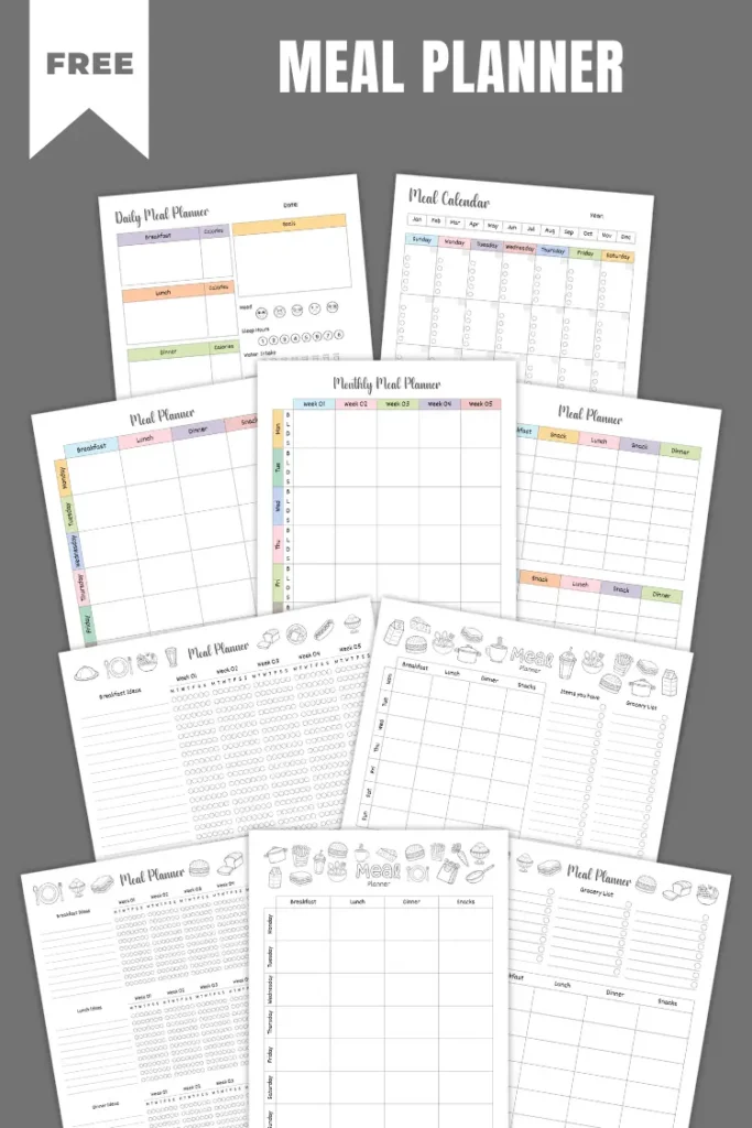 Meal Planner Templates | 45+ Free PDF Printables