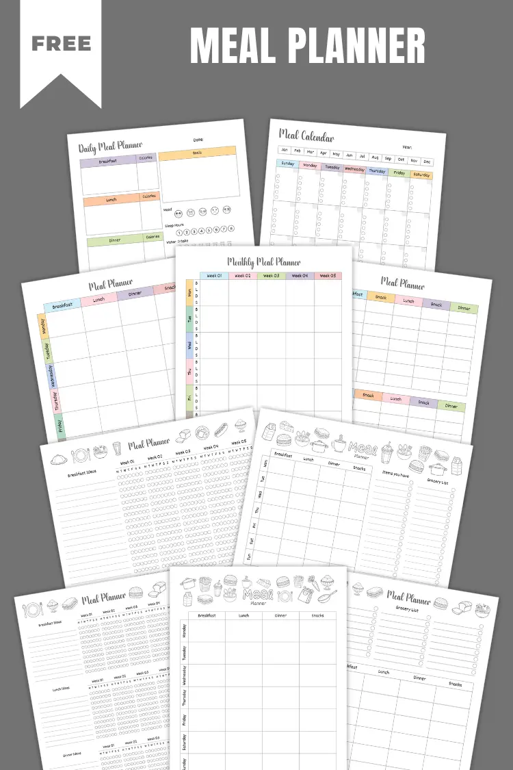 Meal Planner Templates | 45+ Free PDF Printables