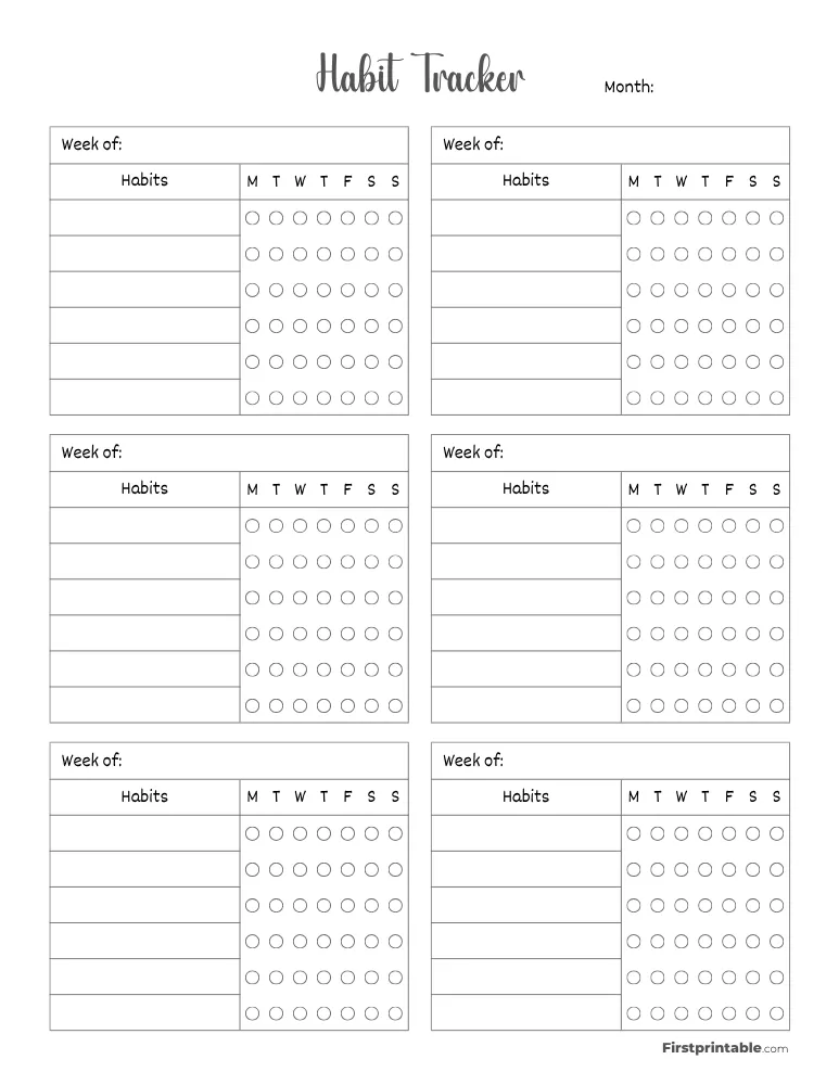Habit Tracker 12