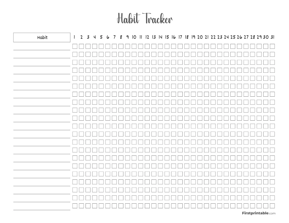 Habit Tracker 32