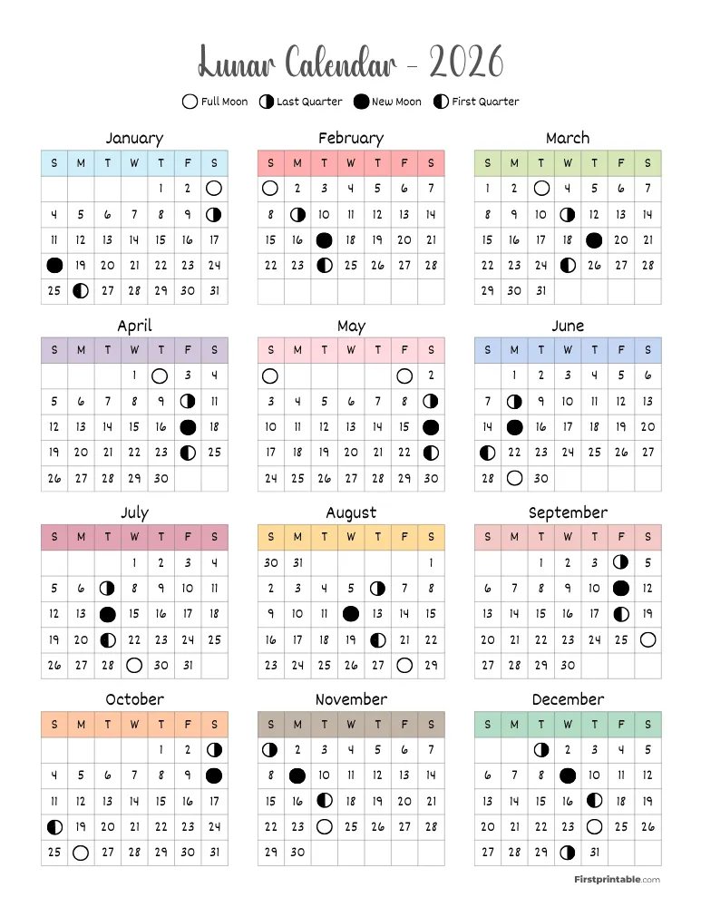 October 2026 Calendar With Holidays And Moon Phases Calendar And 