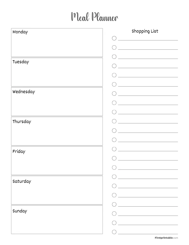 Meal Planner 05