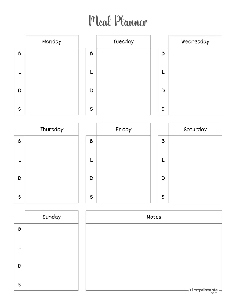 Meal Planner 08