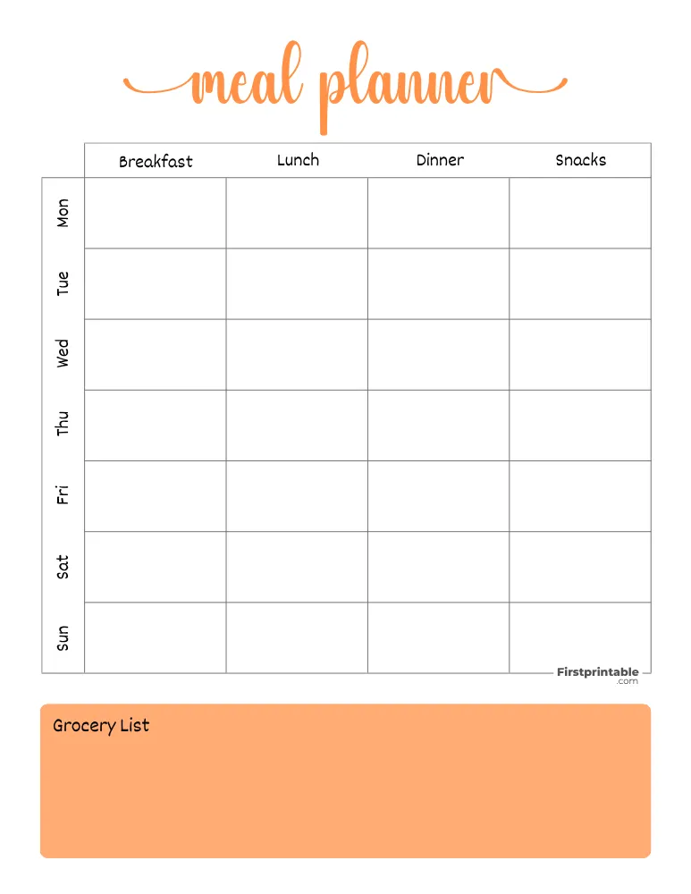 Meal Planner 14