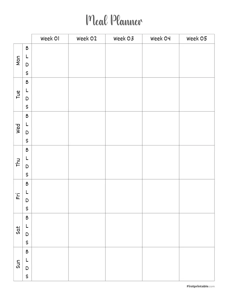 Meal Planner 18