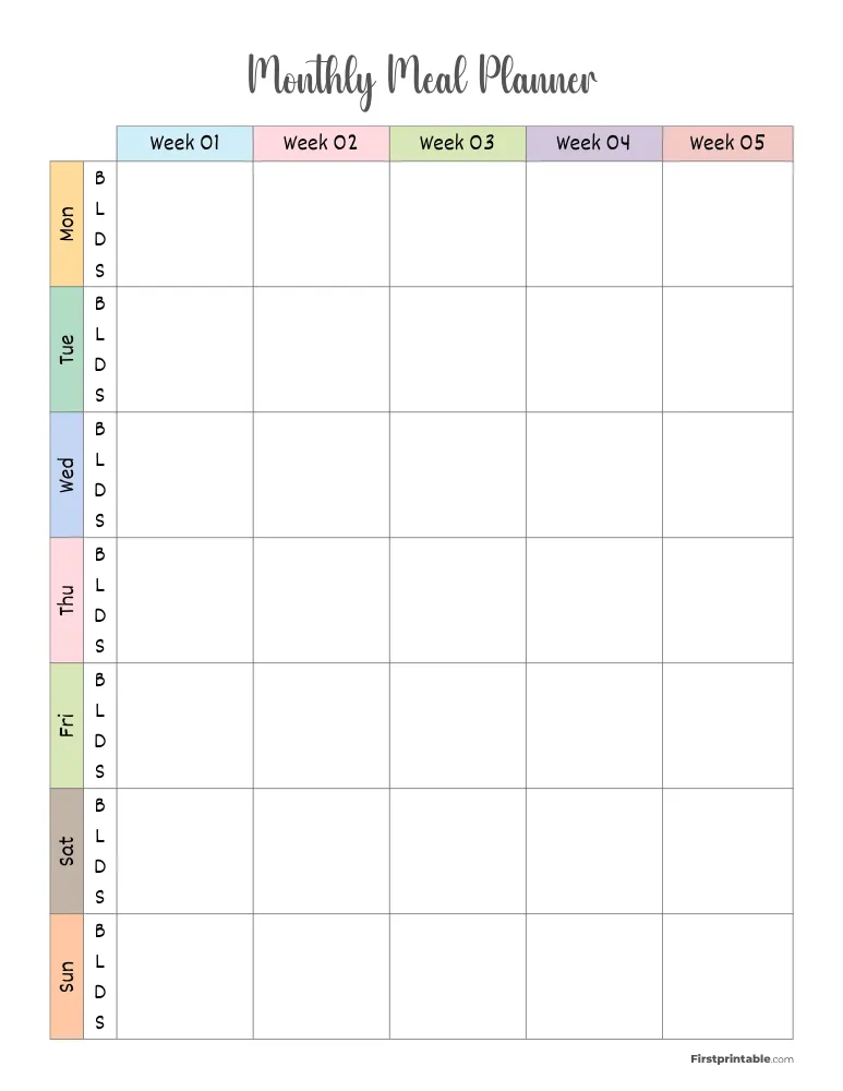 Meal Planner 19