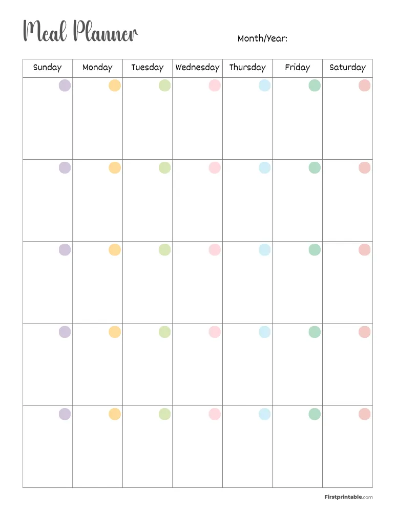 Meal Planner 20