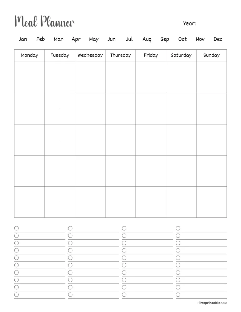 Meal Planner 22