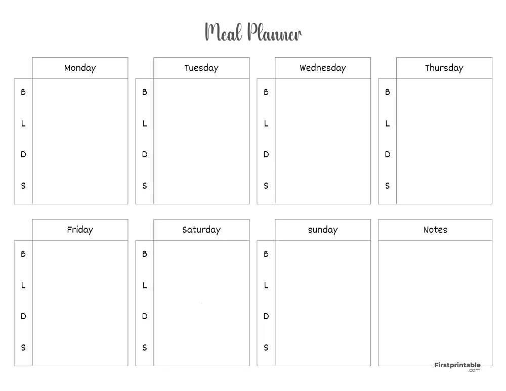 Meal Planner 30