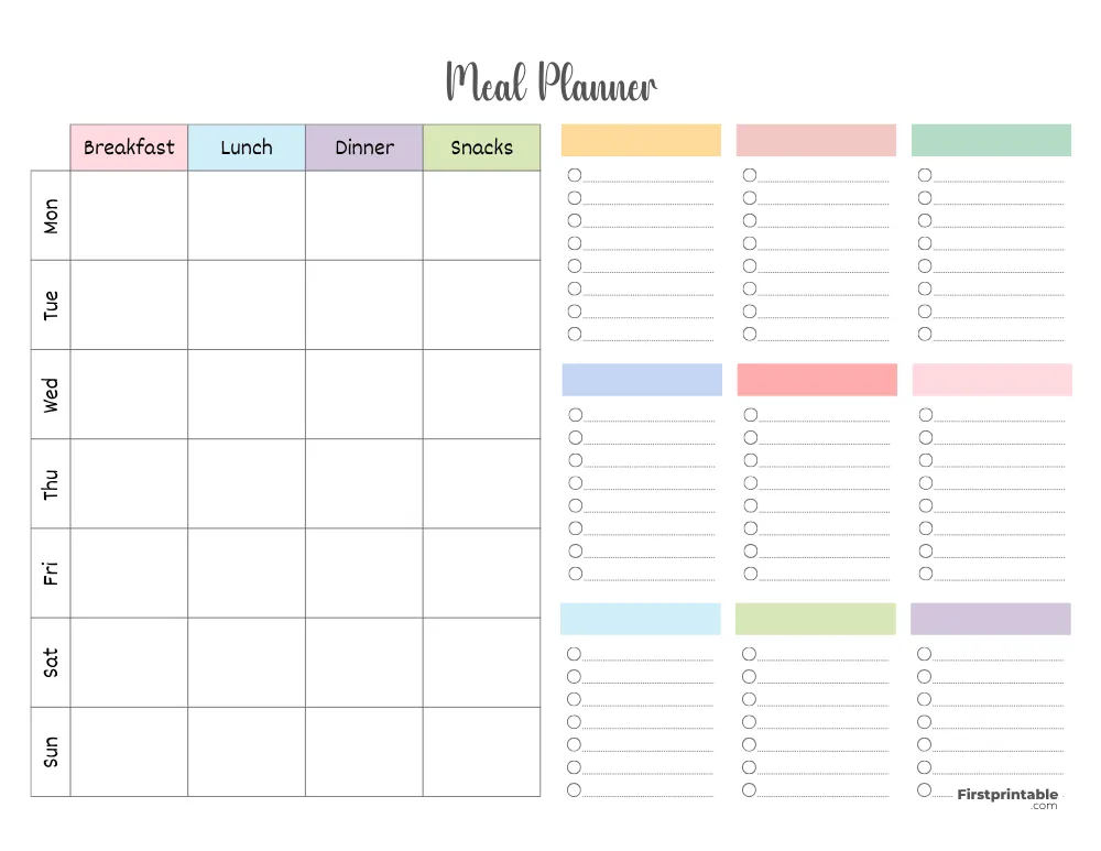 Meal Planner 33