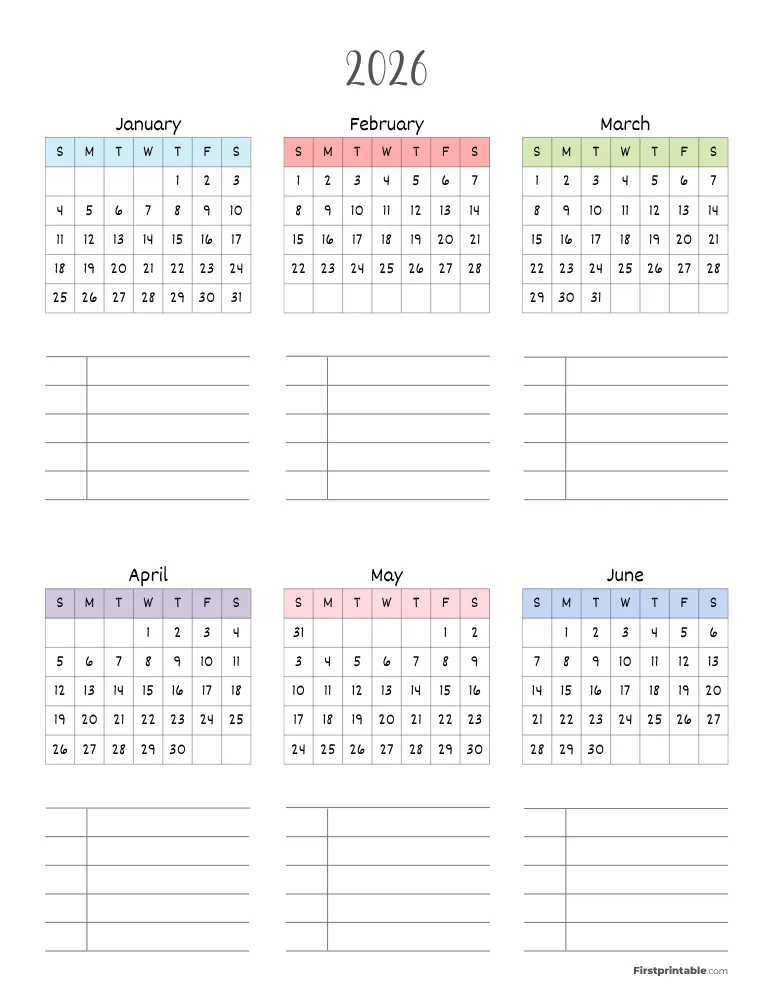 Yearly Planner Page 01