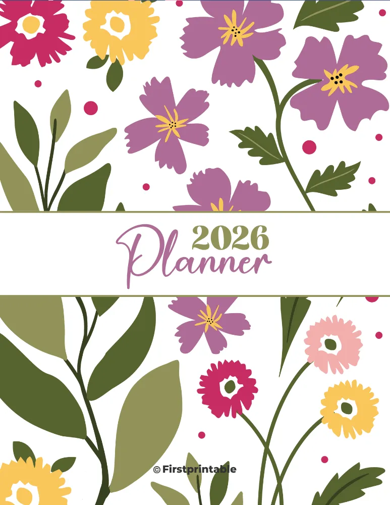 2026 Planner Custom Cover Front Page