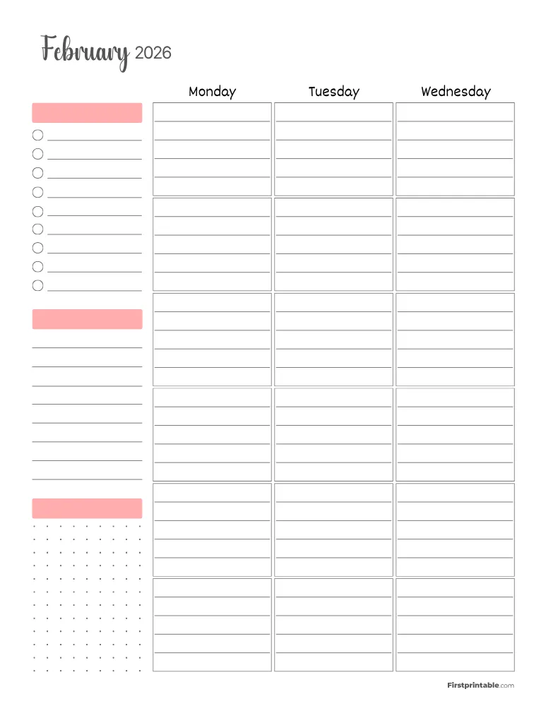 February 2026 - Standard Vertical Layout 01