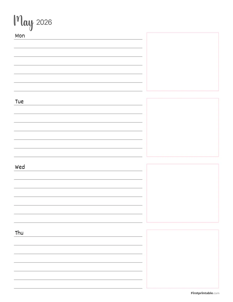 May 2026 - Horizontal Layout 01