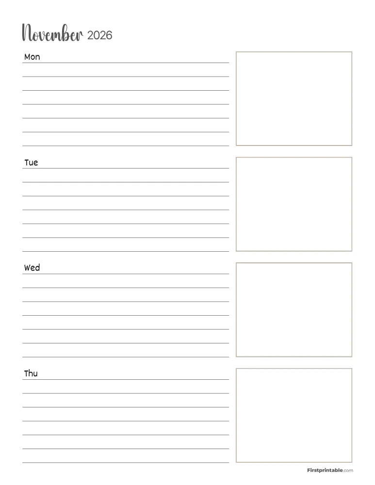 November 2026 - Horizontal Layout 01
