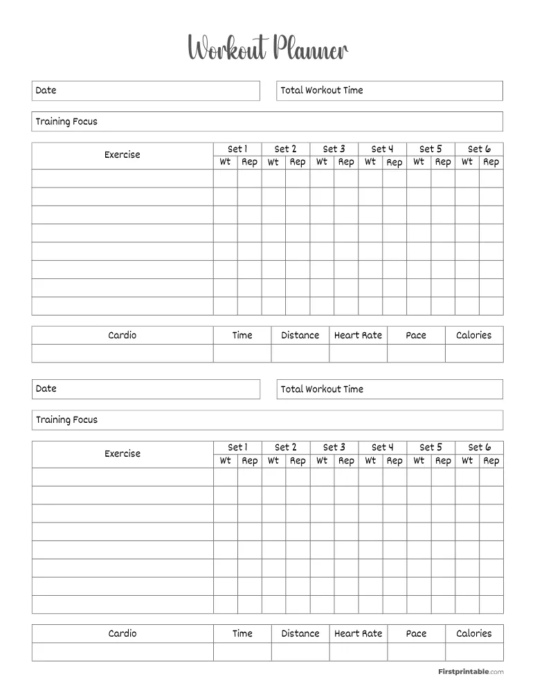 Workout Planner