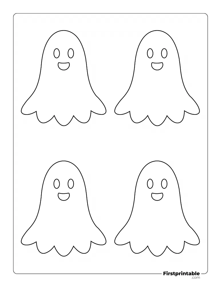 Basic Ghost Template - Medium Outline