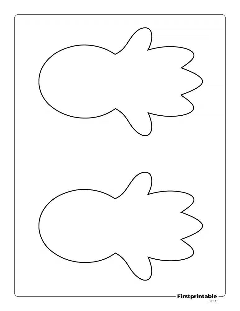 Easy Ghost Template - Large Outline