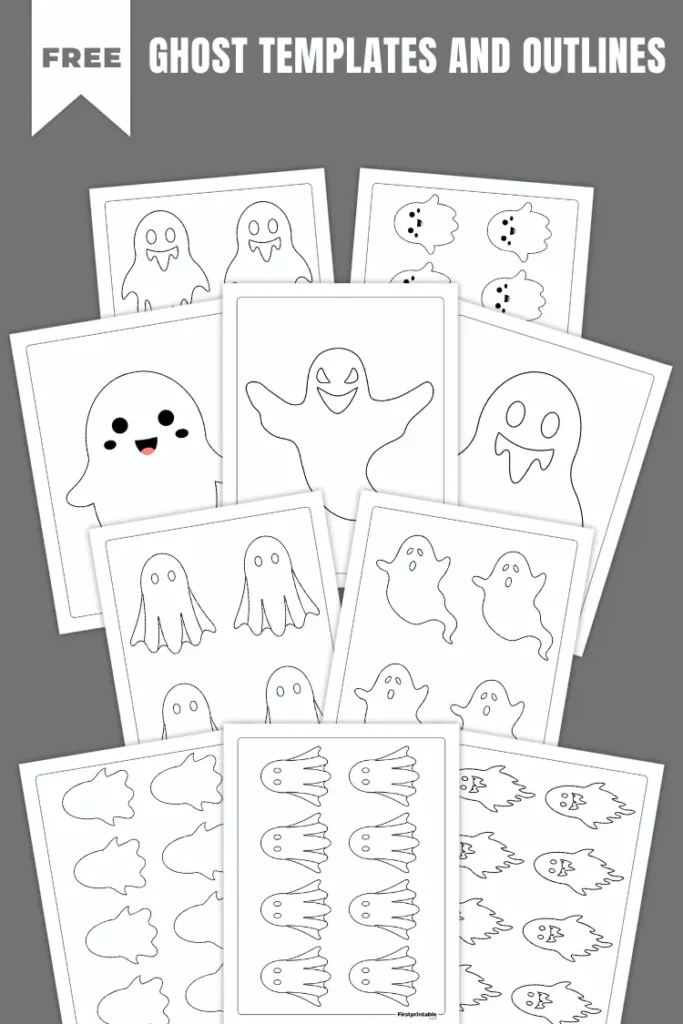 Ghost Templates & Outlines | Free PDF Printables