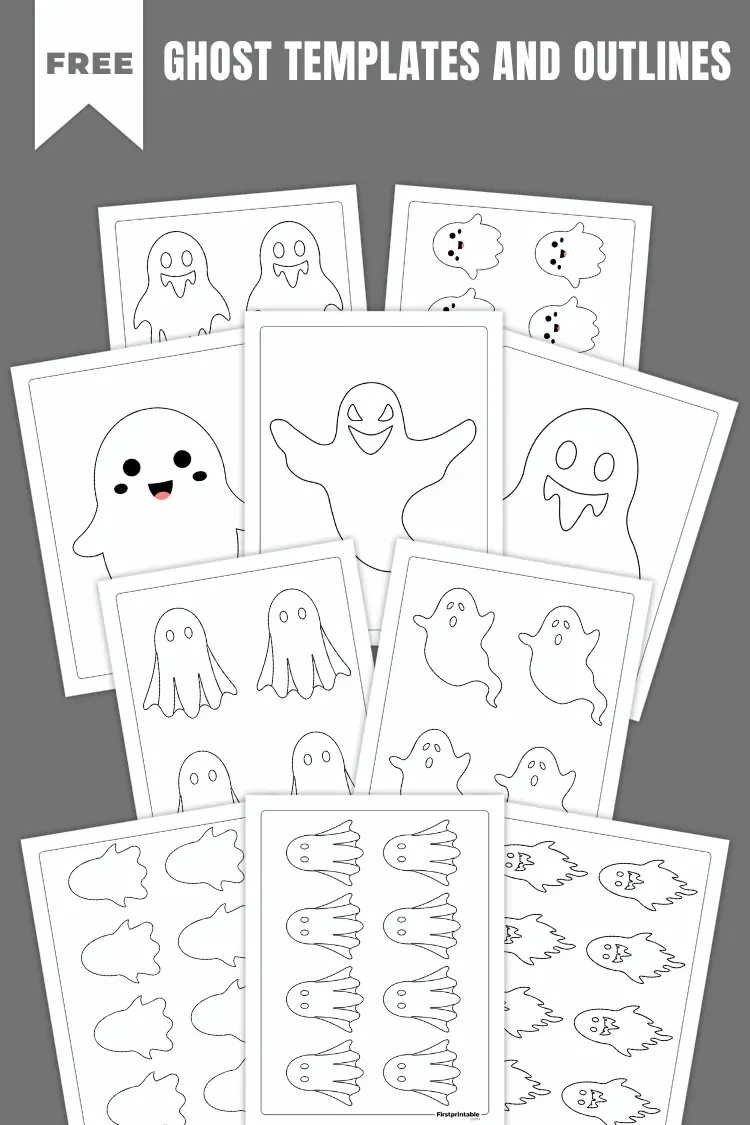 Ghost Templates & Outlines | Free PDF Printables