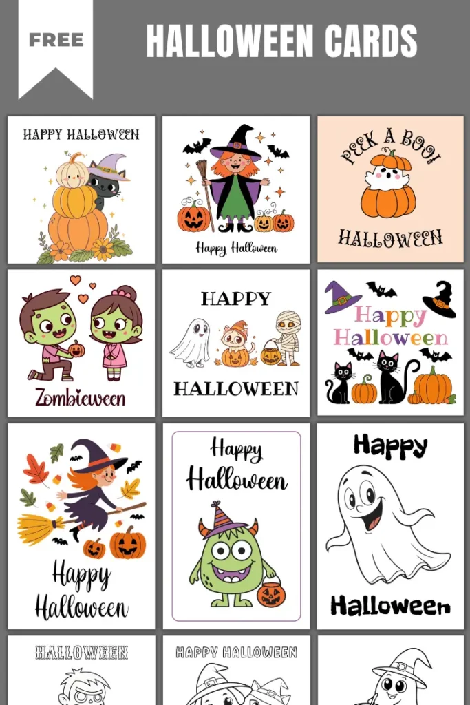 85+ Free Printable Halloween Cards