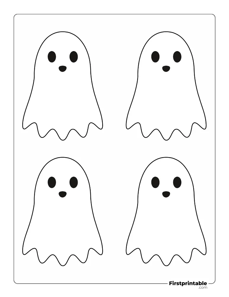Ghost Template - Medium Outline