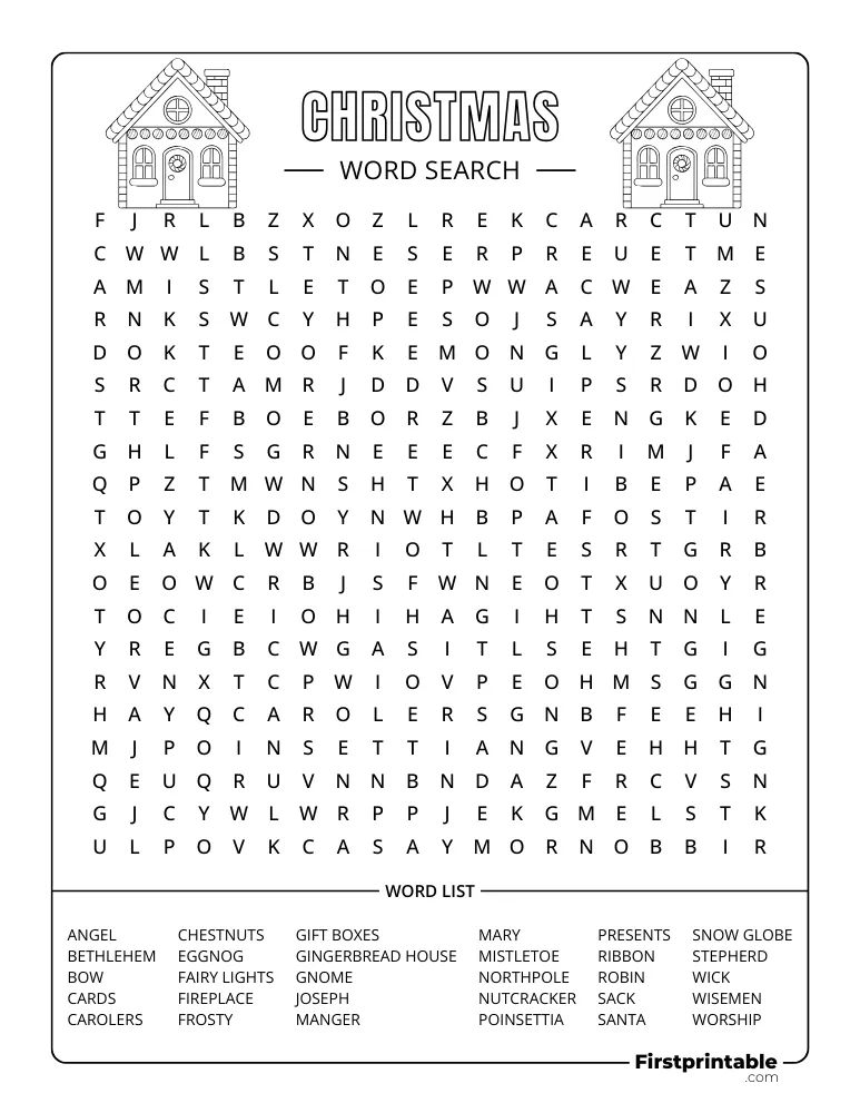 Christmas Word Search - Hard 02