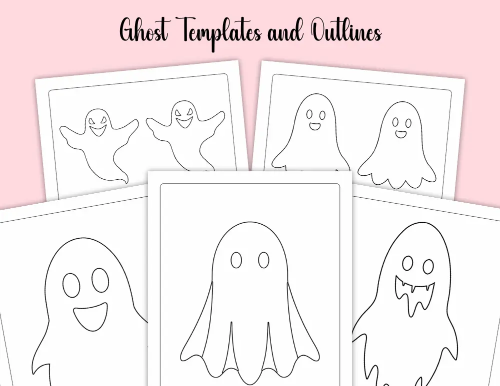 Printable Ghost Templates and Outlines Printable Ghost Templates and Outlines