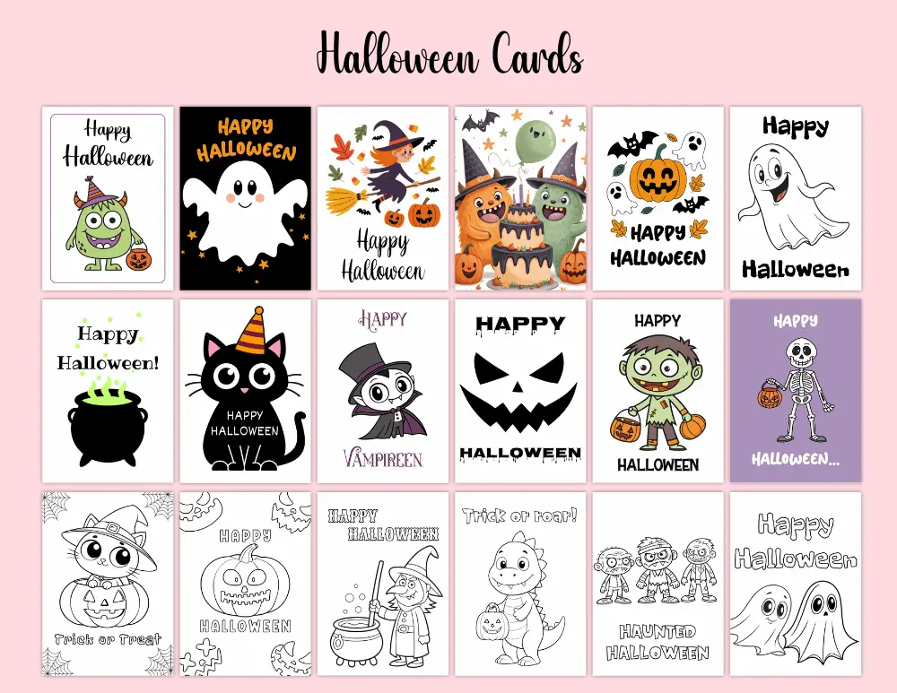 Printable Halloween Cards 02 Printable Halloween Cards 02